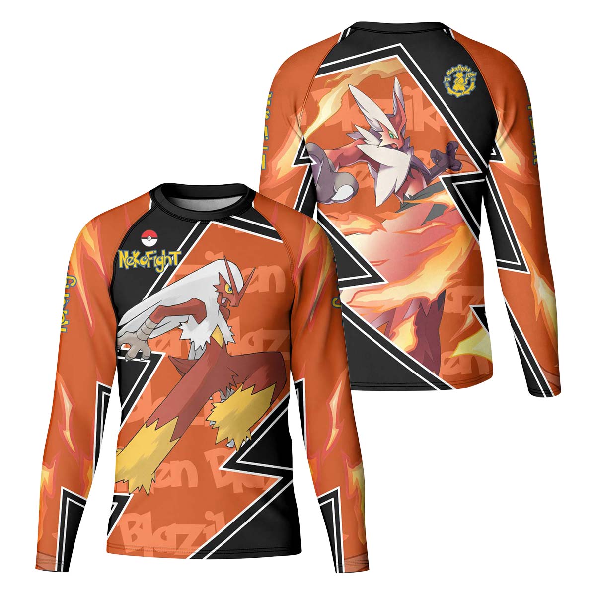 Pokemon Mega Blaziken Kid Rash Guard