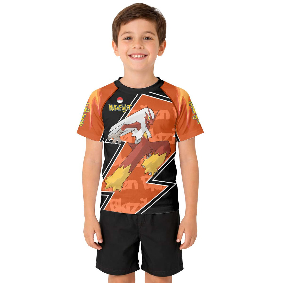 Pokemon Mega Blaziken Kid Rash Guard