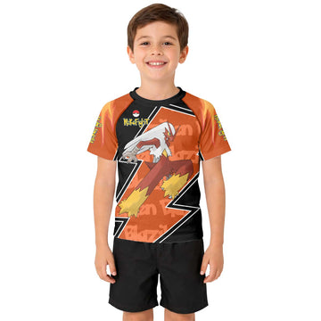Pokemon Mega Blaziken Kid Rash Guard