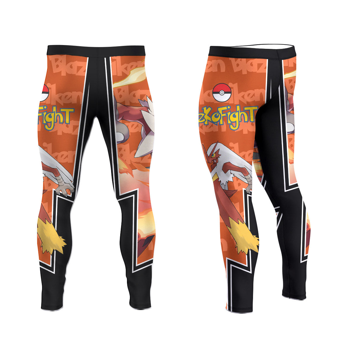  Pokemon Mega Blaziken Men's Compression Leggings