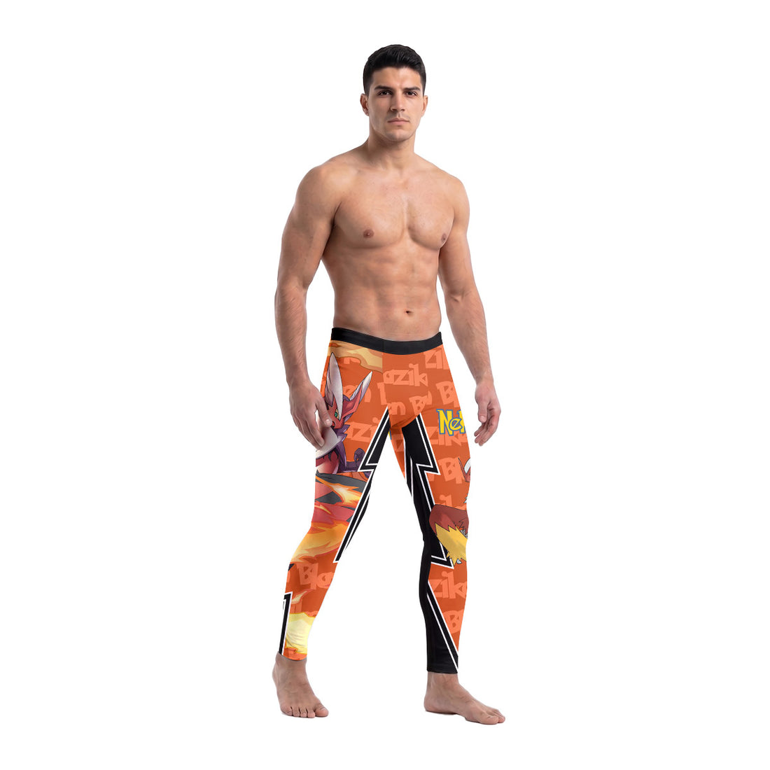  Pokemon Mega Blaziken Men's Compression Leggings