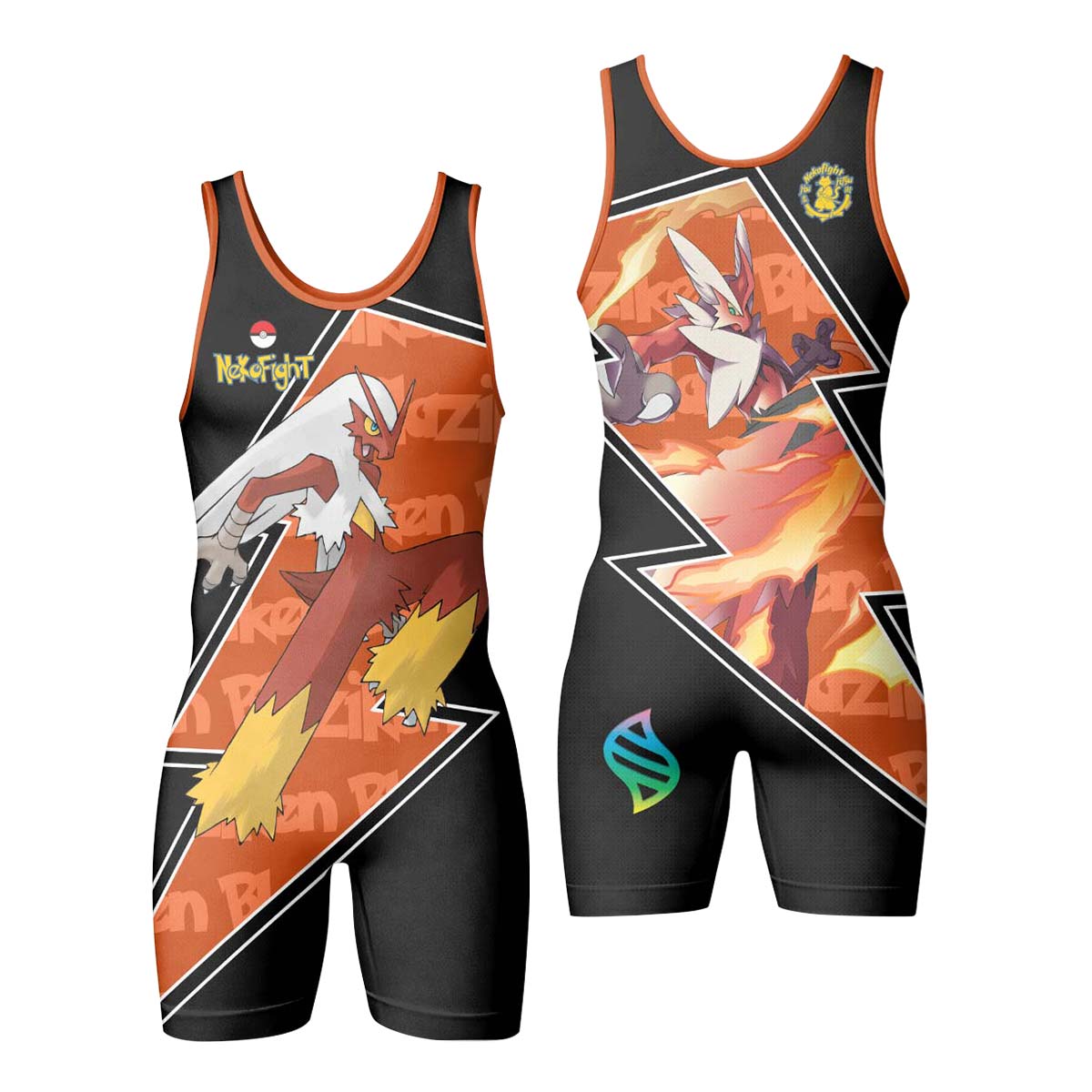 Pokemon Mega Blaziken Wrestling Singlet