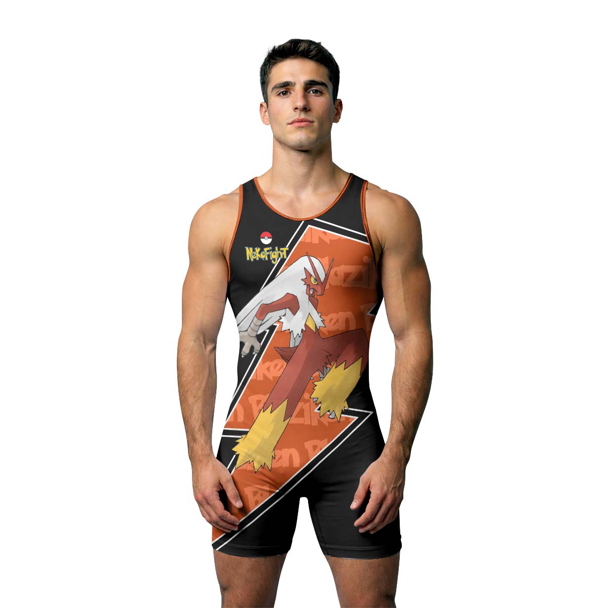 Pokemon Mega Blaziken Wrestling Singlet