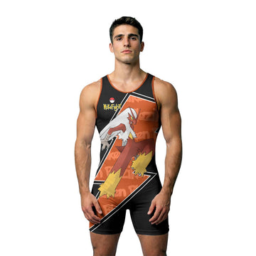 Pokemon Mega Blaziken Wrestling Singlet