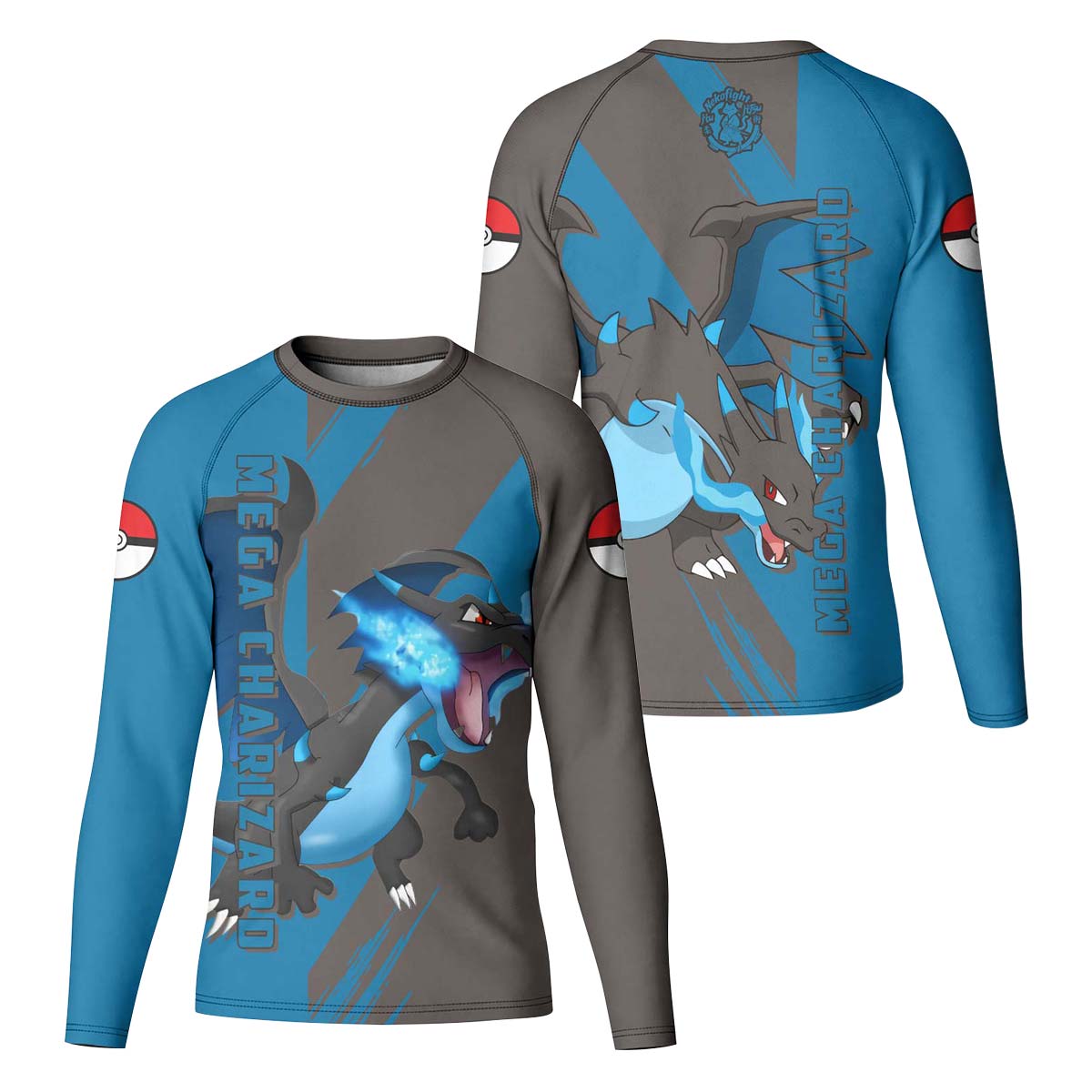 Pokemon Mega Charizard X Kid Rash Guard