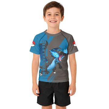 Pokemon Mega Charizard X Kid Rash Guard