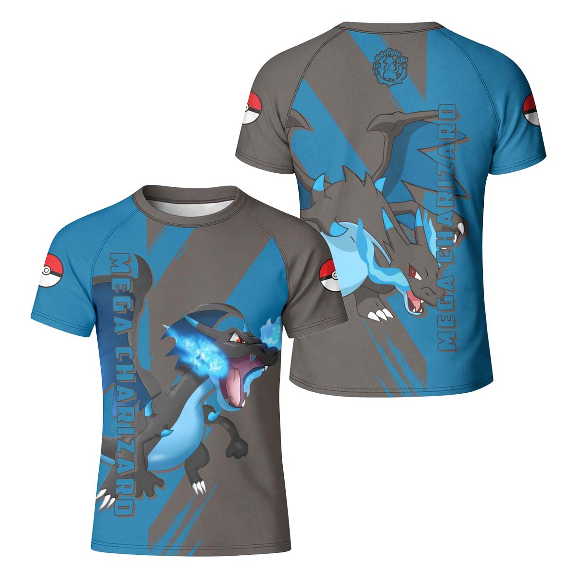 Pokemon Mega Charizard X Kid Rash Guard