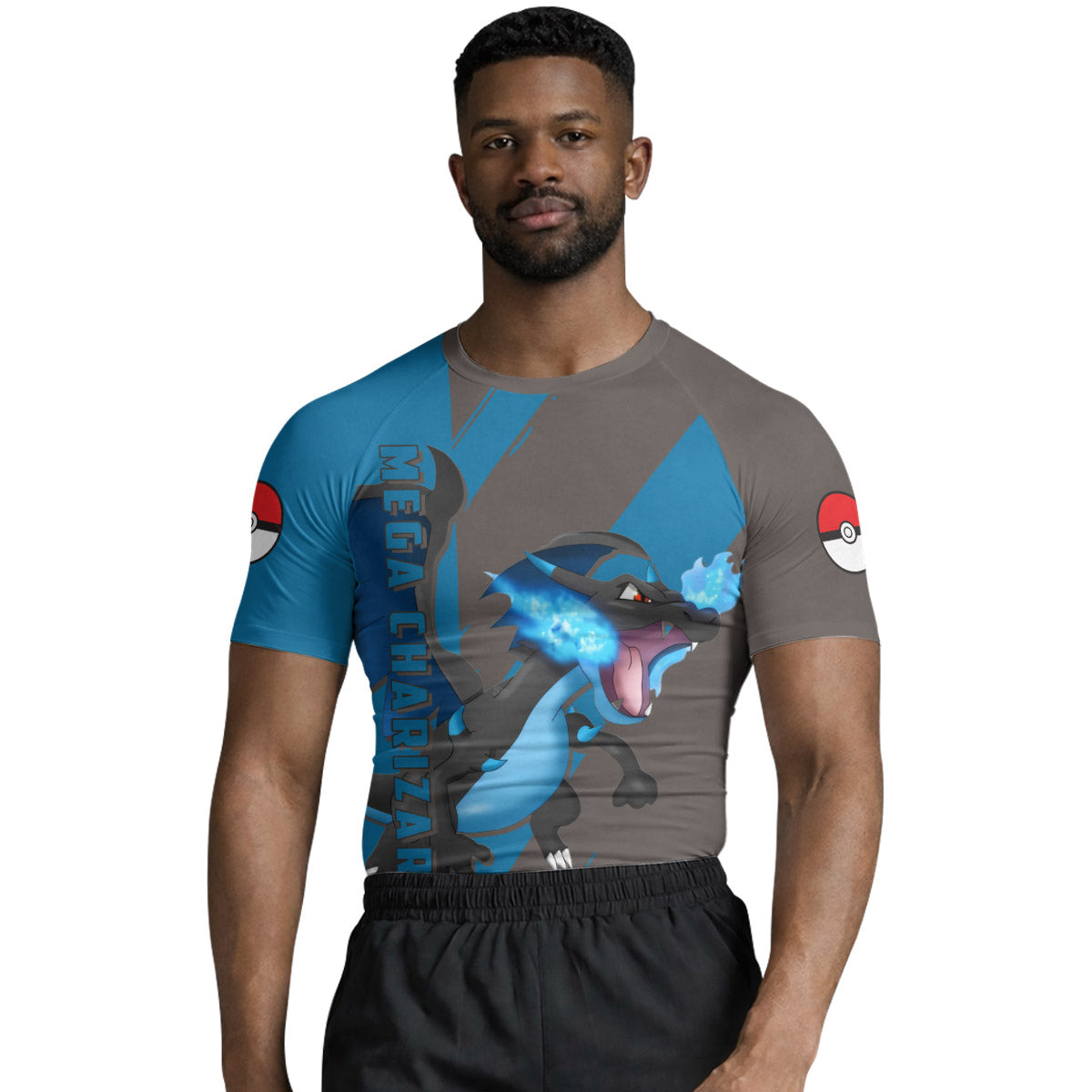 Pokemon Mega Charizard X Rash Guard