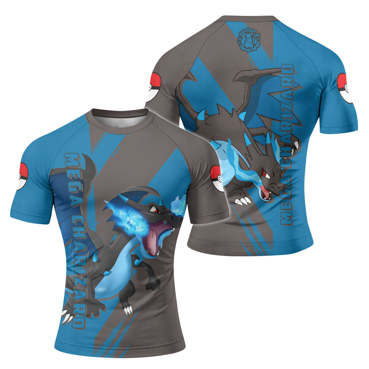Pokemon Mega Charizard X Rash Guard