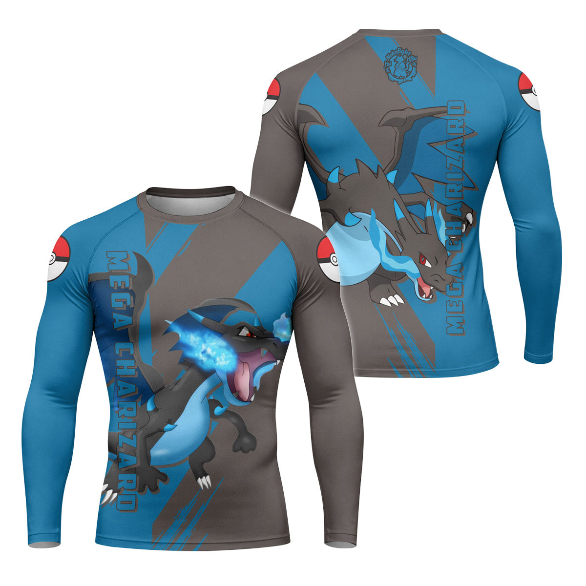 Pokemon Mega Charizard X Rash Guard