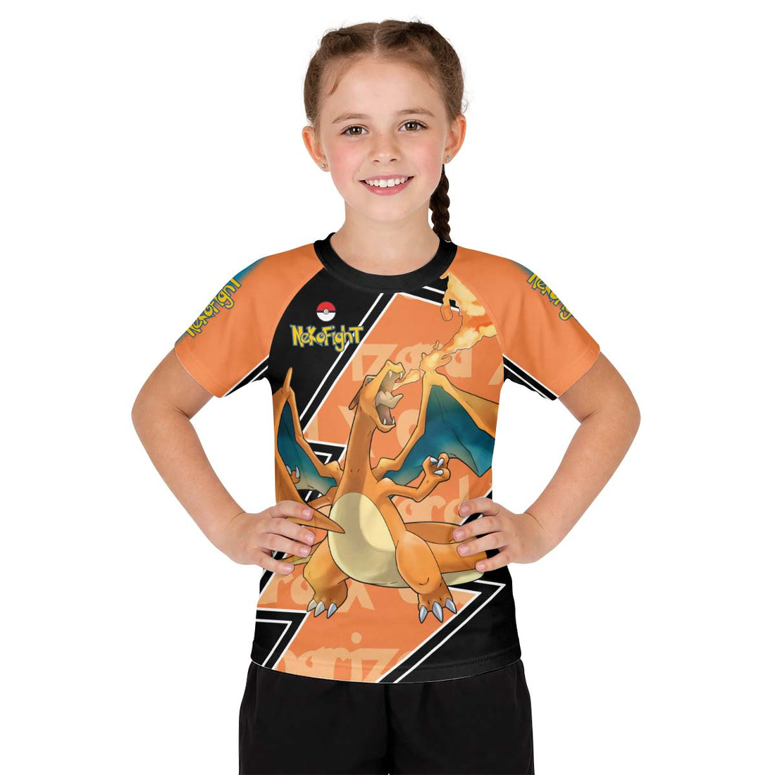 Pokemon Mega Charizard Kid Rash Guard