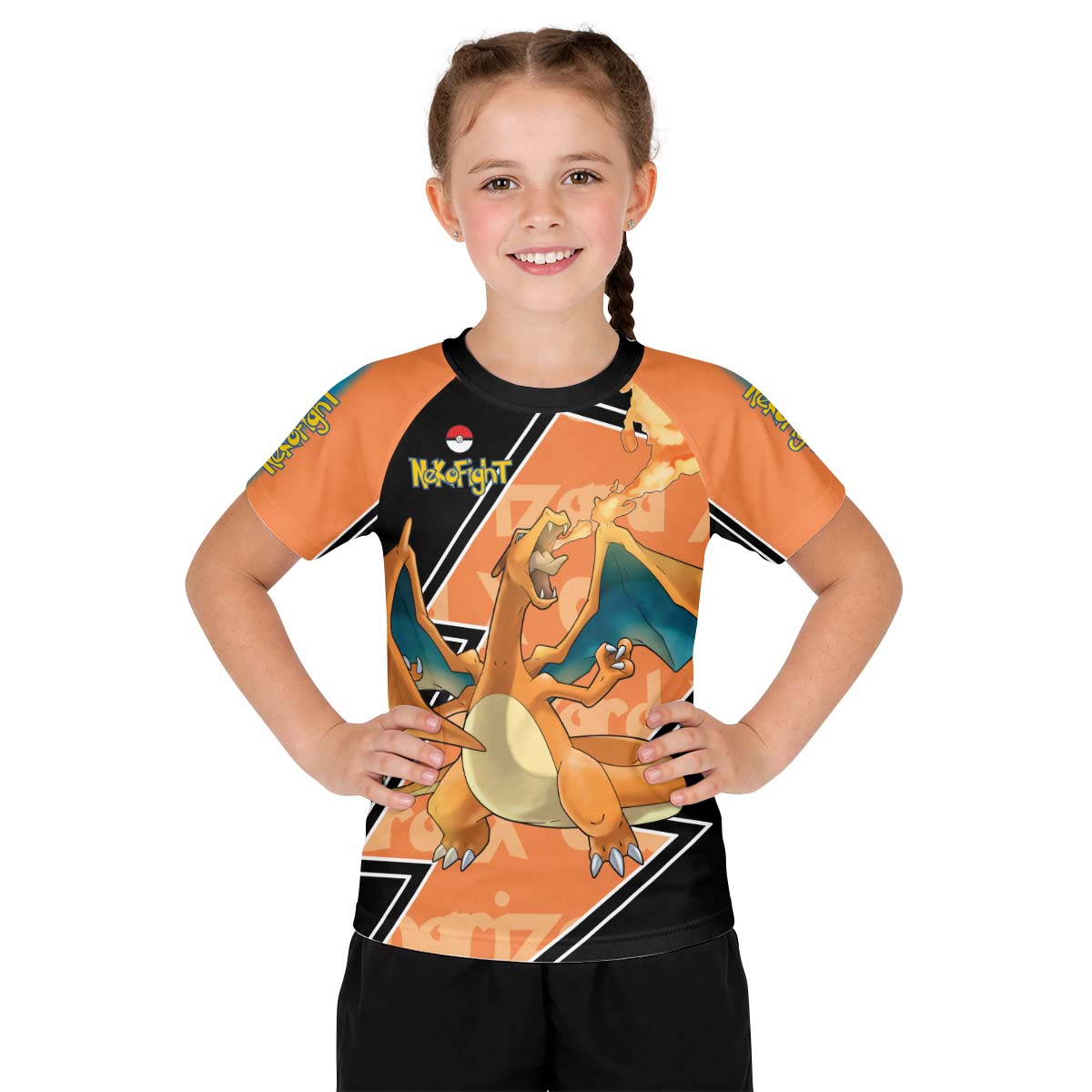 Pokemon Mega Charizard Kid Rash Guard