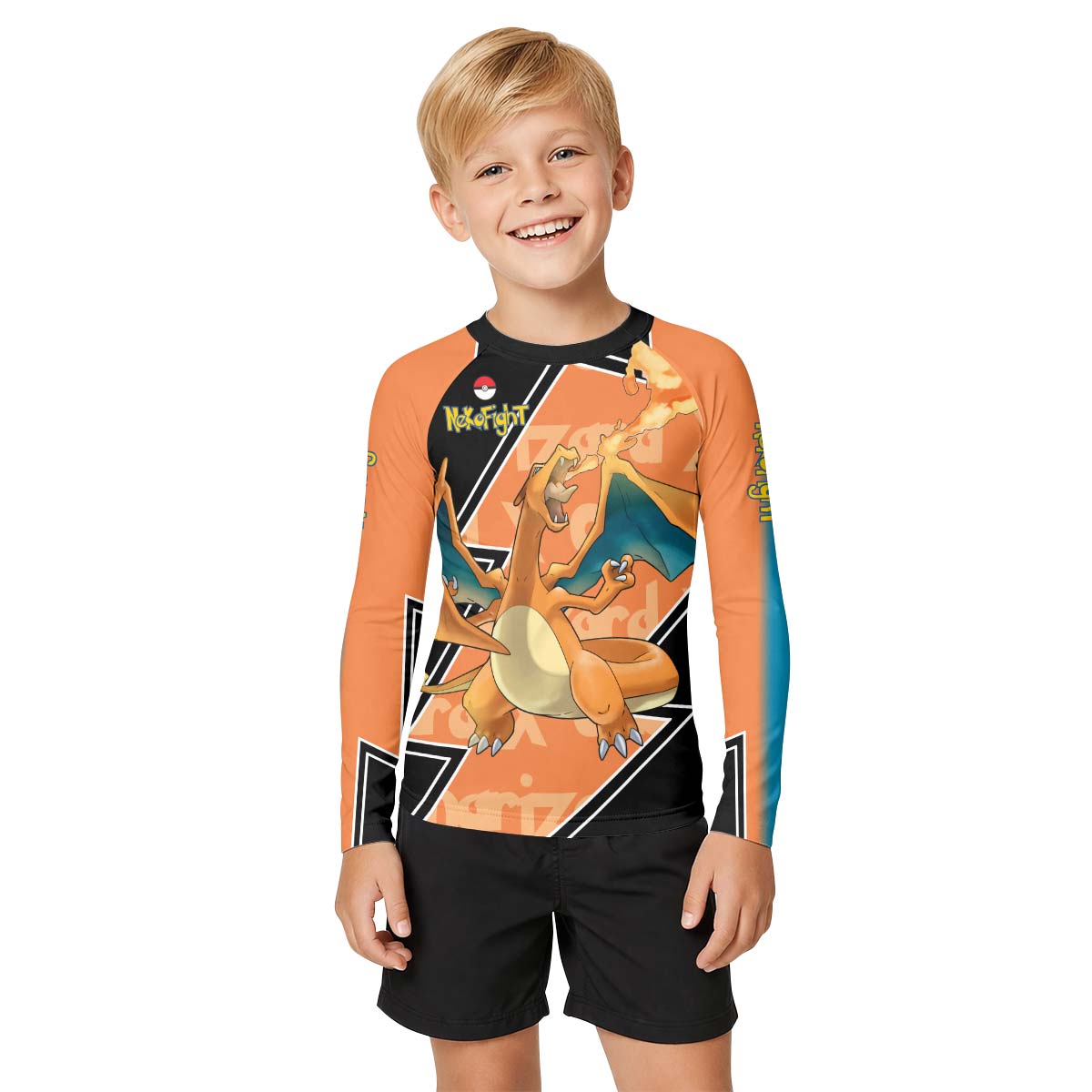 Pokemon Mega Charizard Kid Rash Guard