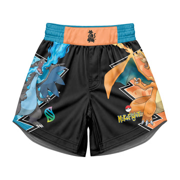 Pokemon Mega Charizard Kids Grappling Shorts