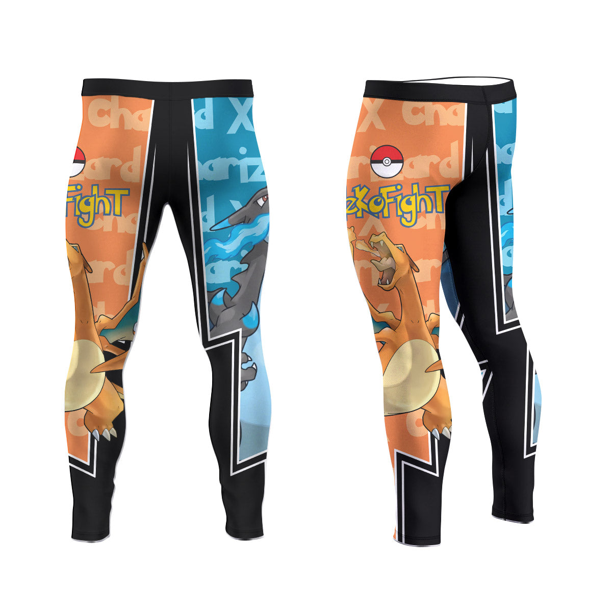  Pokemon Mega Charizard Men's Compression Leggings