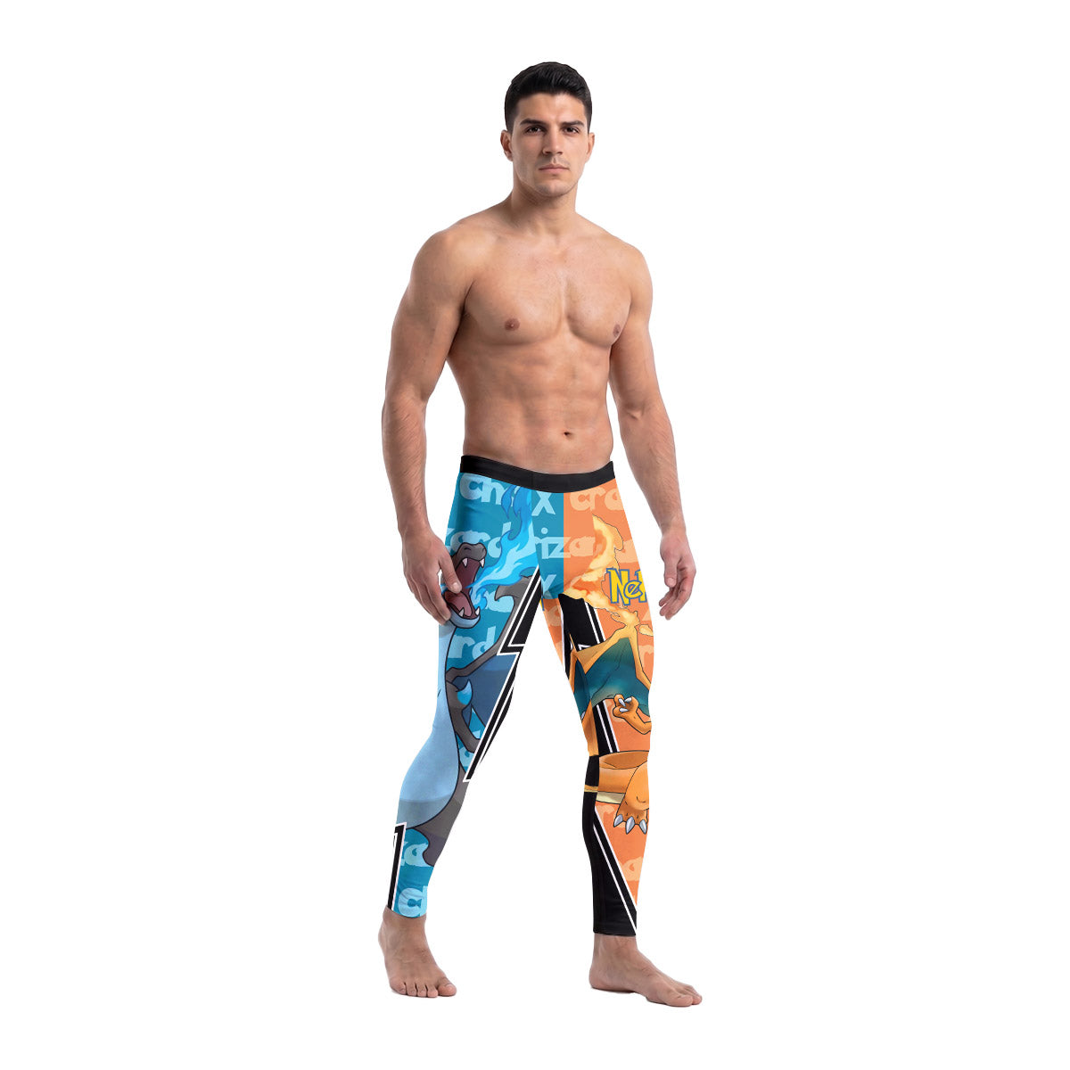  Pokemon Mega Charizard Men's Compression Leggings