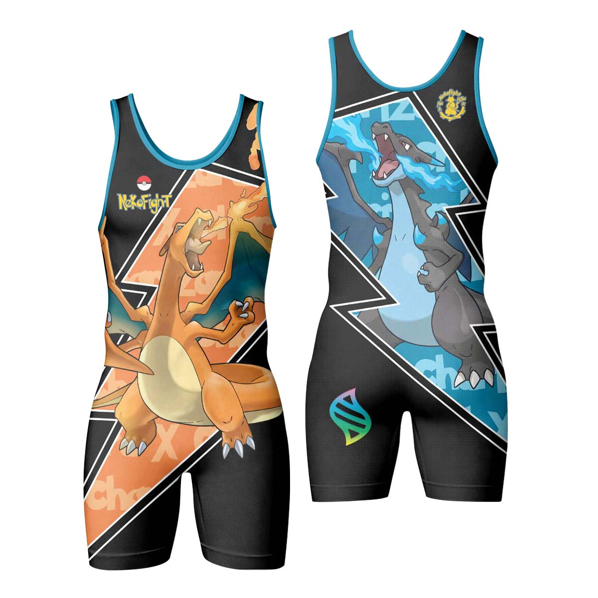 Pokemon Mega Charizard Wrestling Singlet