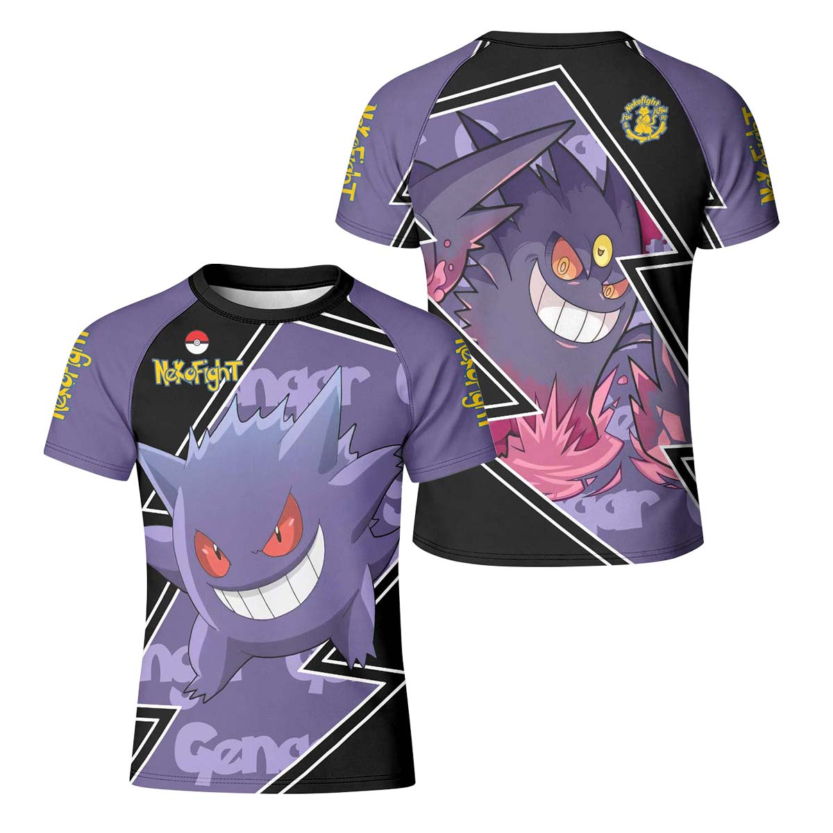 Pokemon Mega Gengar Kid Rash Guard