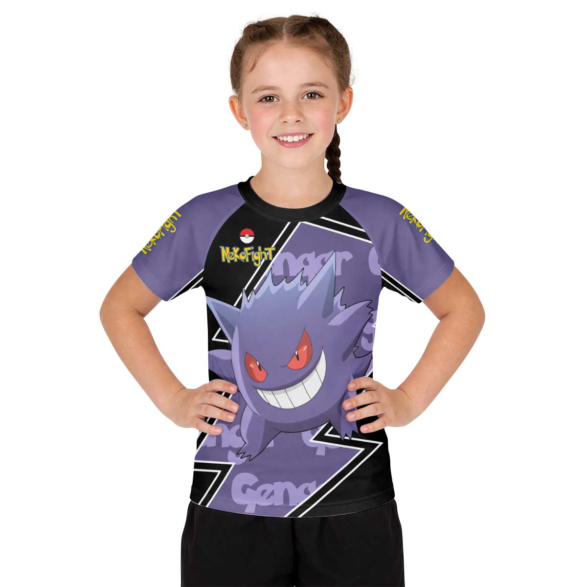 Pokemon Mega Gengar Kid Rash Guard