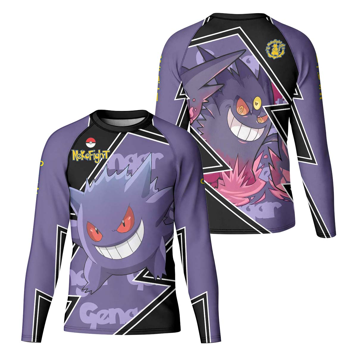 Pokemon Mega Gengar Kid Rash Guard