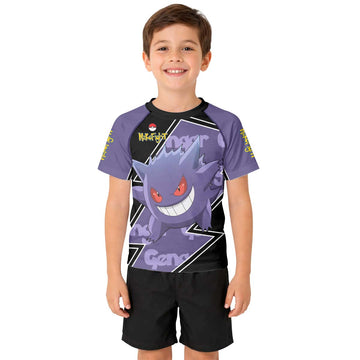 Pokemon Mega Gengar Kid Rash Guard