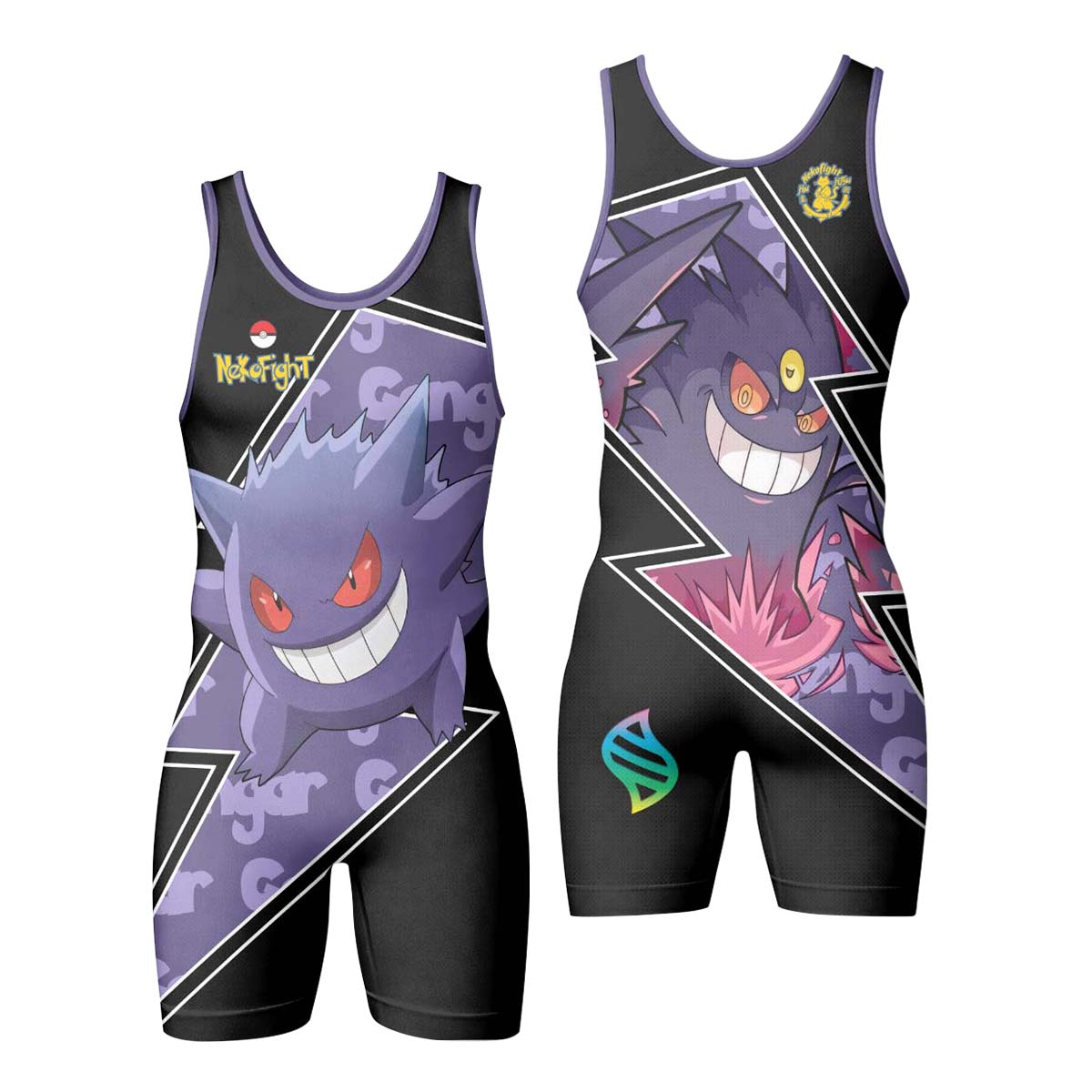 Pokemon Mega Gengar Wrestling Singlet