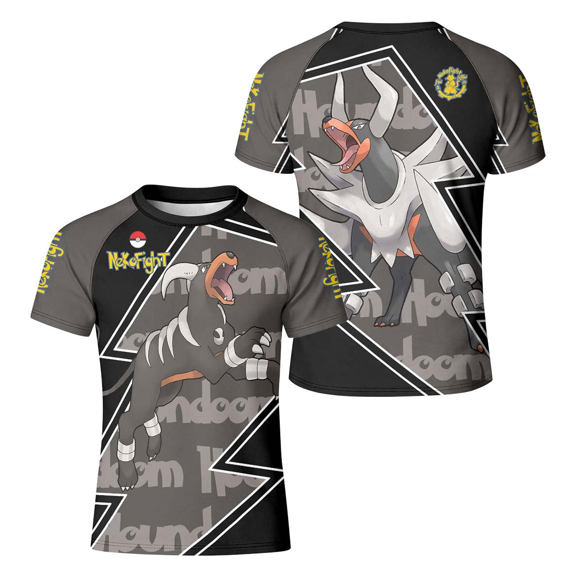Pokemon Mega Houndoom Kid Rash Guard