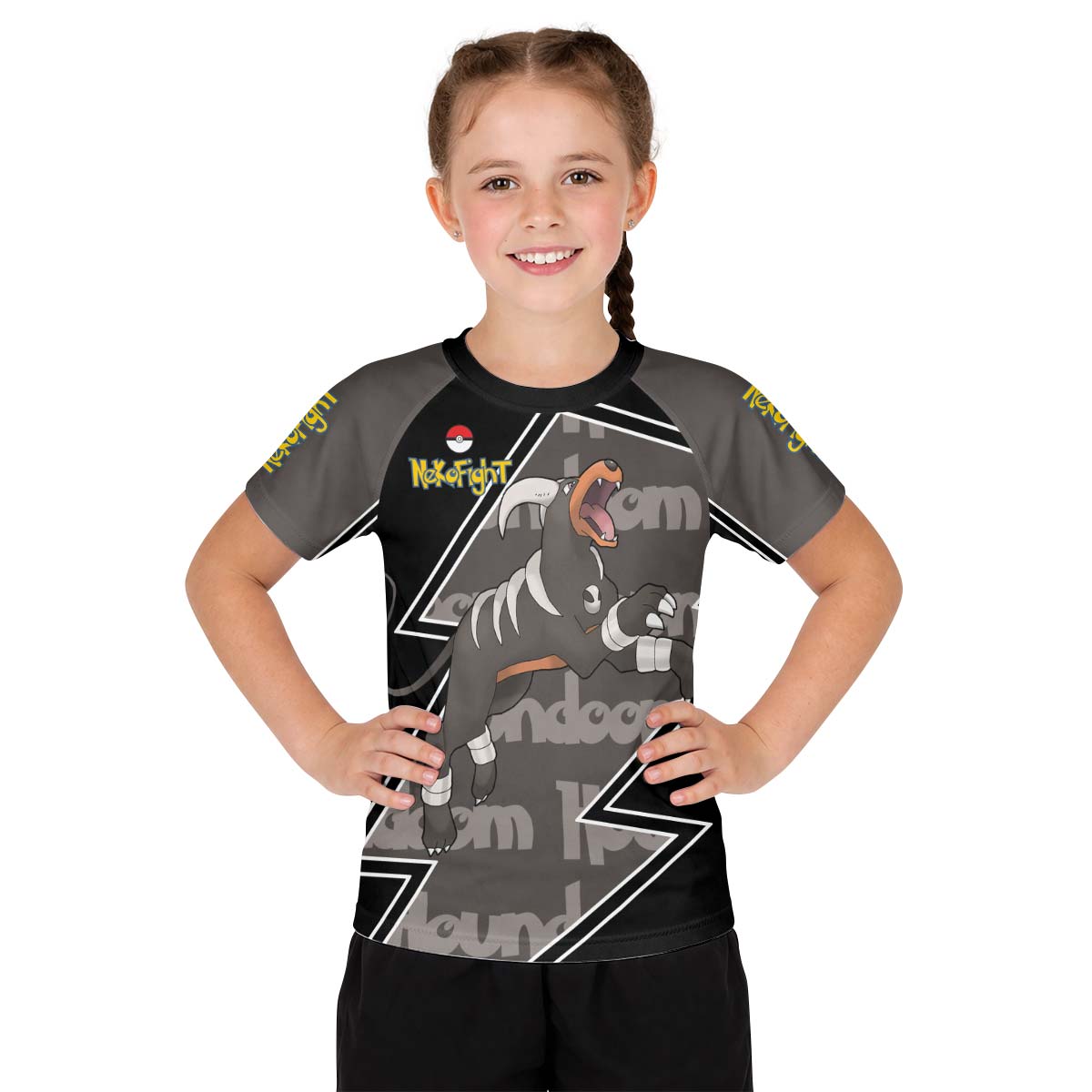 Pokemon Mega Houndoom Kid Rash Guard
