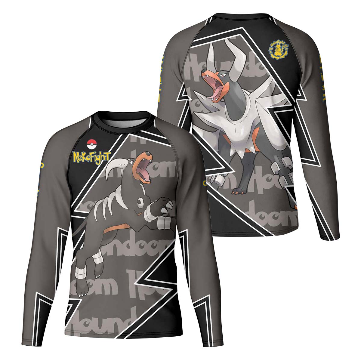 Pokemon Mega Houndoom Kid Rash Guard