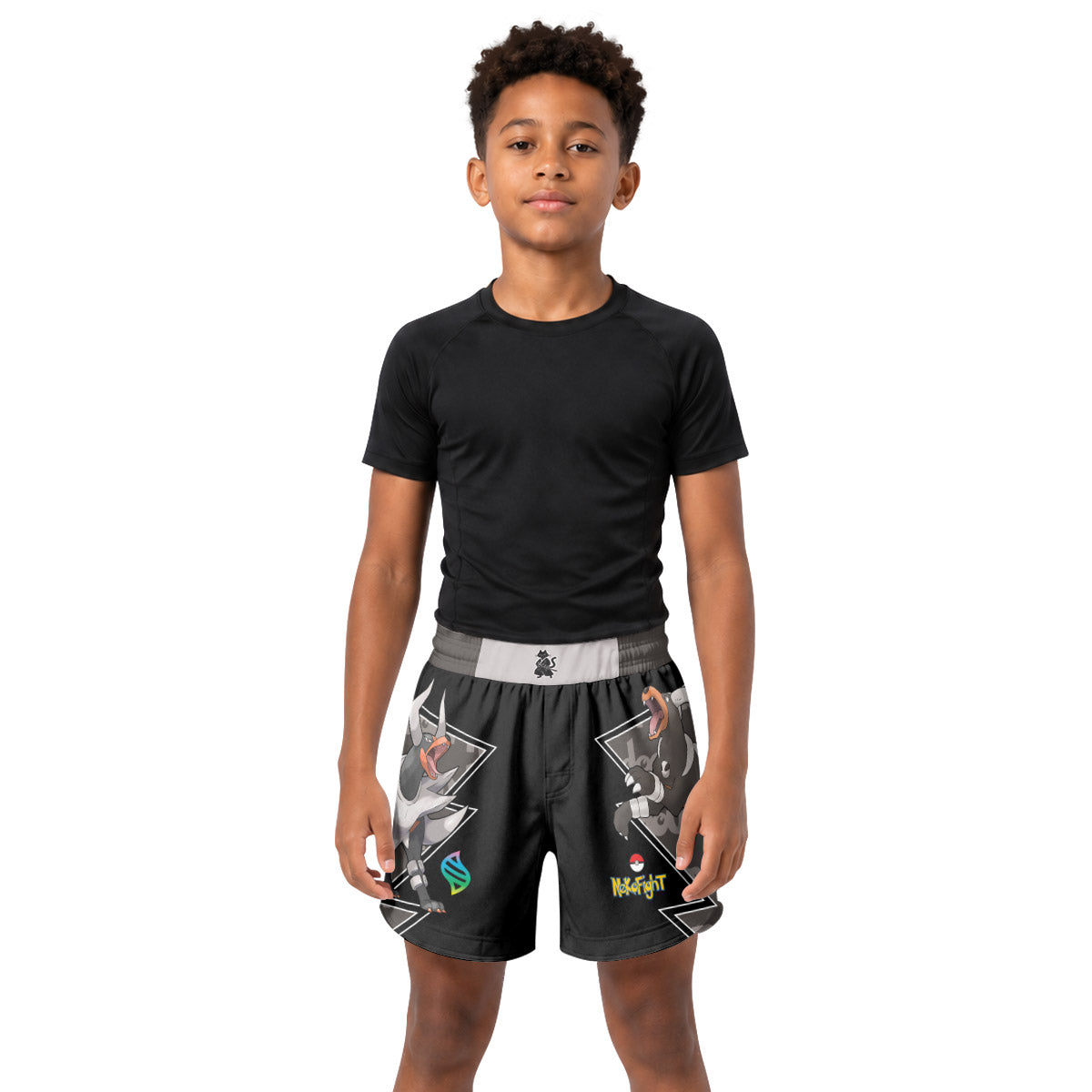 Pokemon Mega Houndoom Kids Grappling Shorts