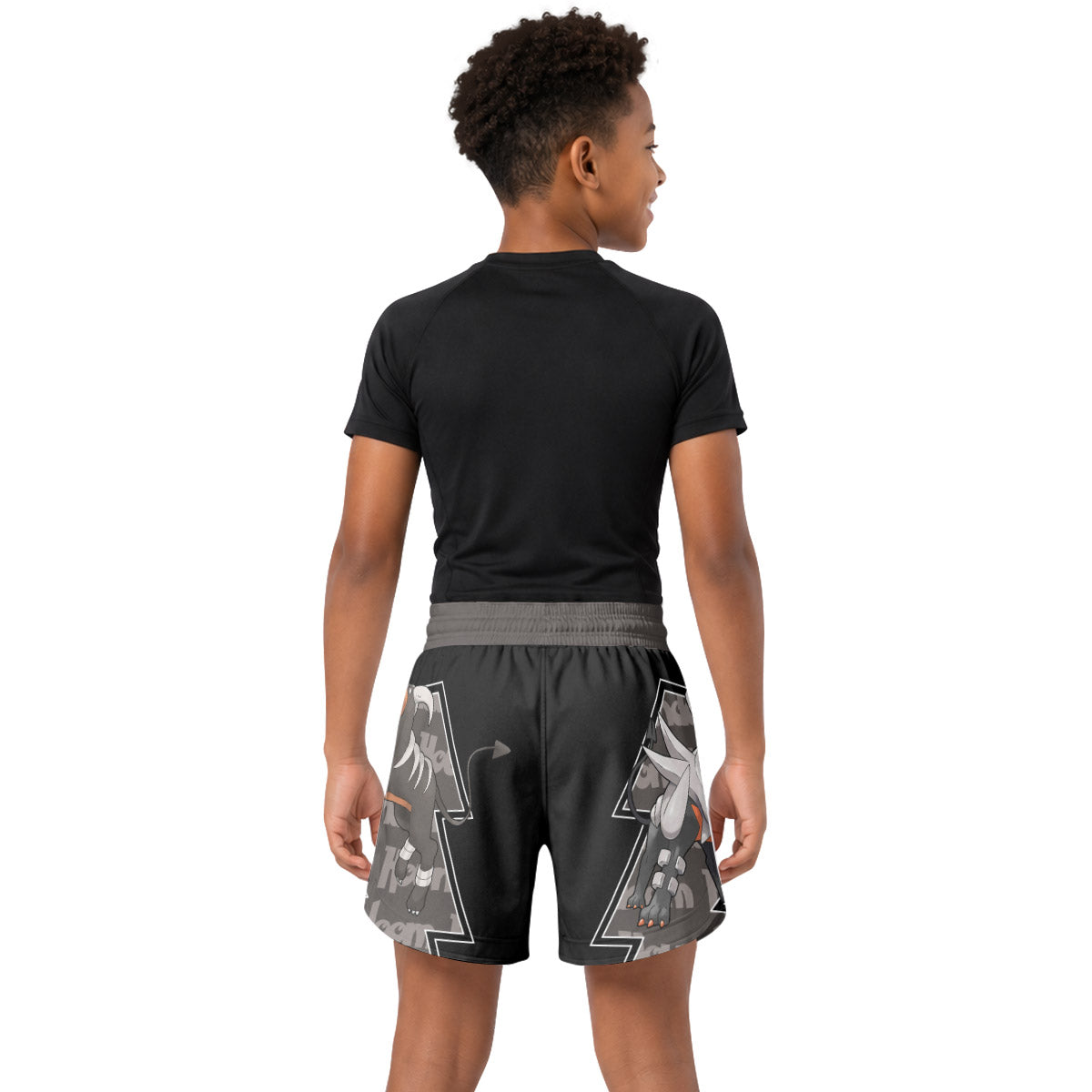 Pokemon Mega Houndoom Kids Grappling Shorts