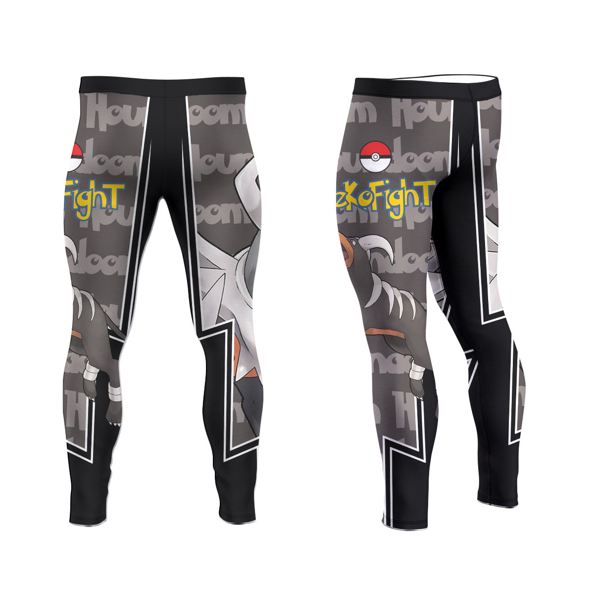  Pokemon Mega Houndoom Men's Compression Leggings