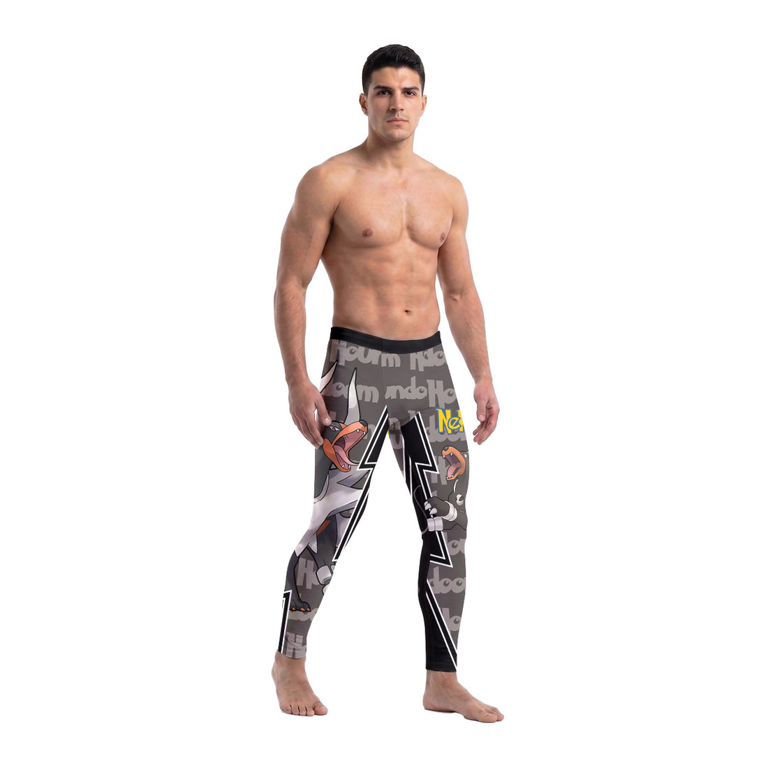  Pokemon Mega Houndoom Men's Compression Leggings