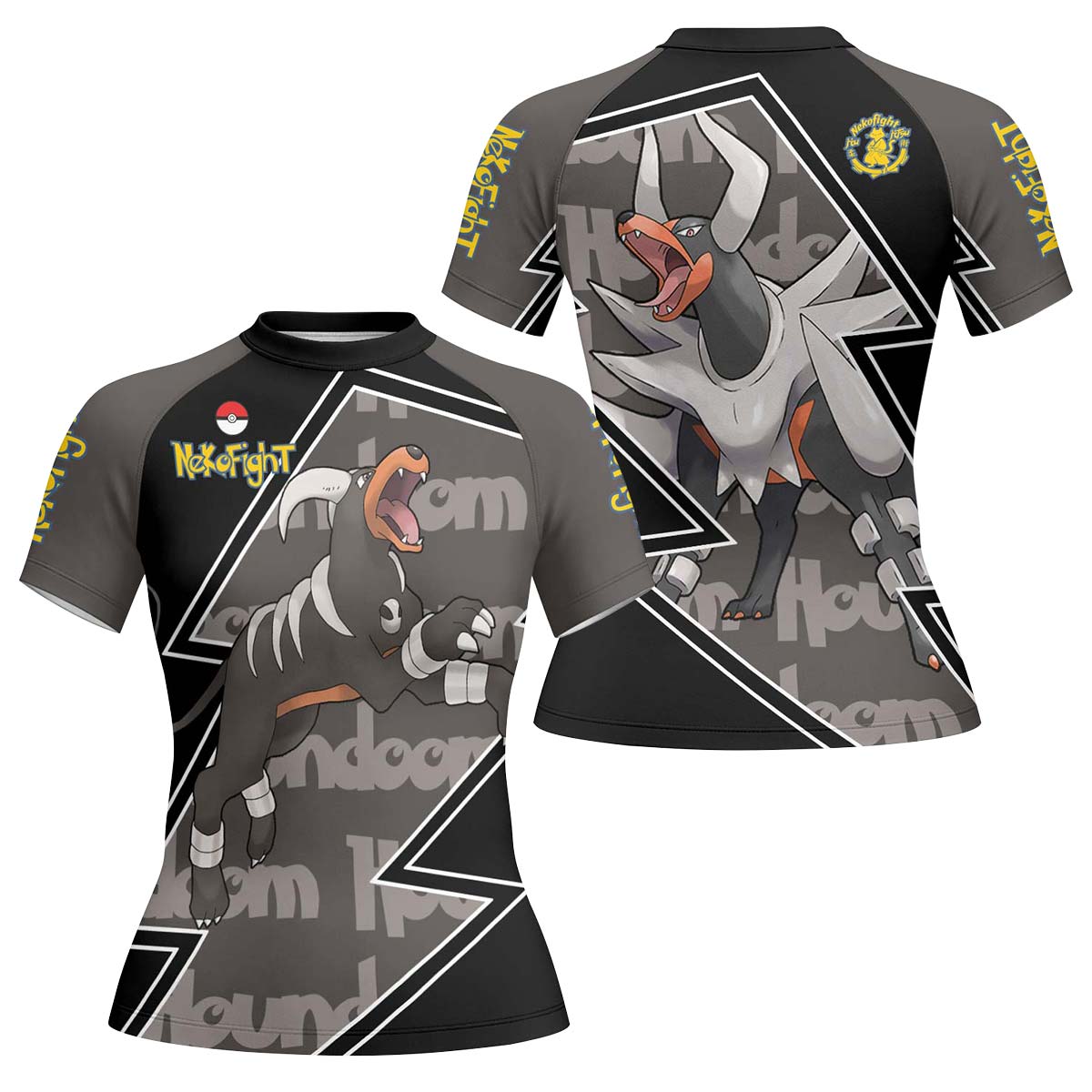 Pokemon Mega Houndoom Rash Guard