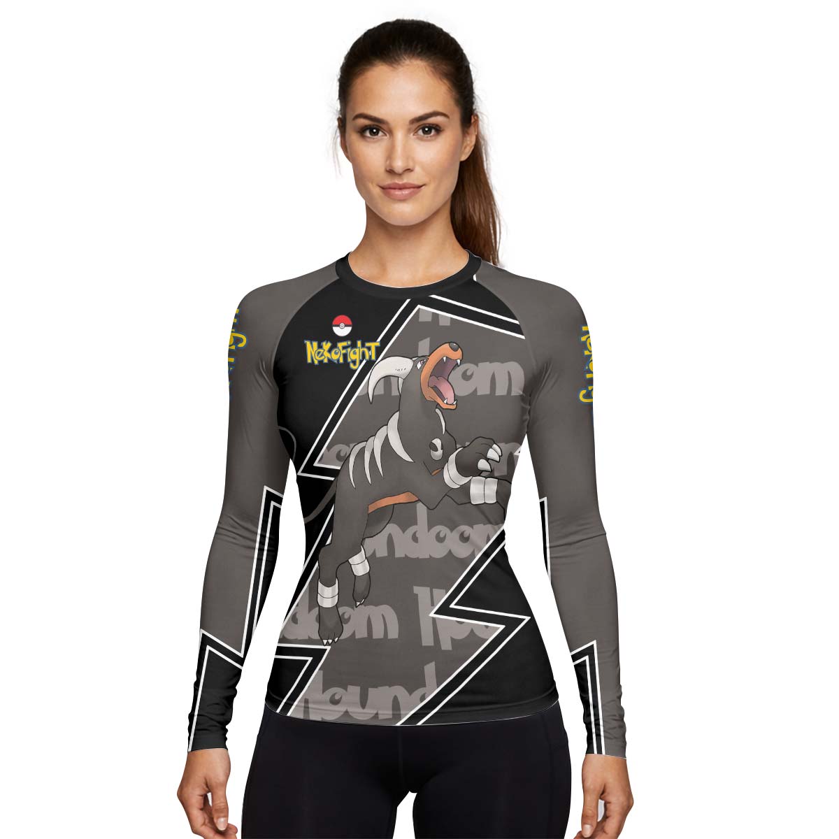 Pokemon Mega Houndoom Rash Guard