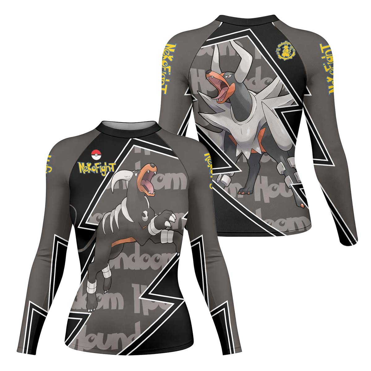 Pokemon Mega Houndoom Rash Guard