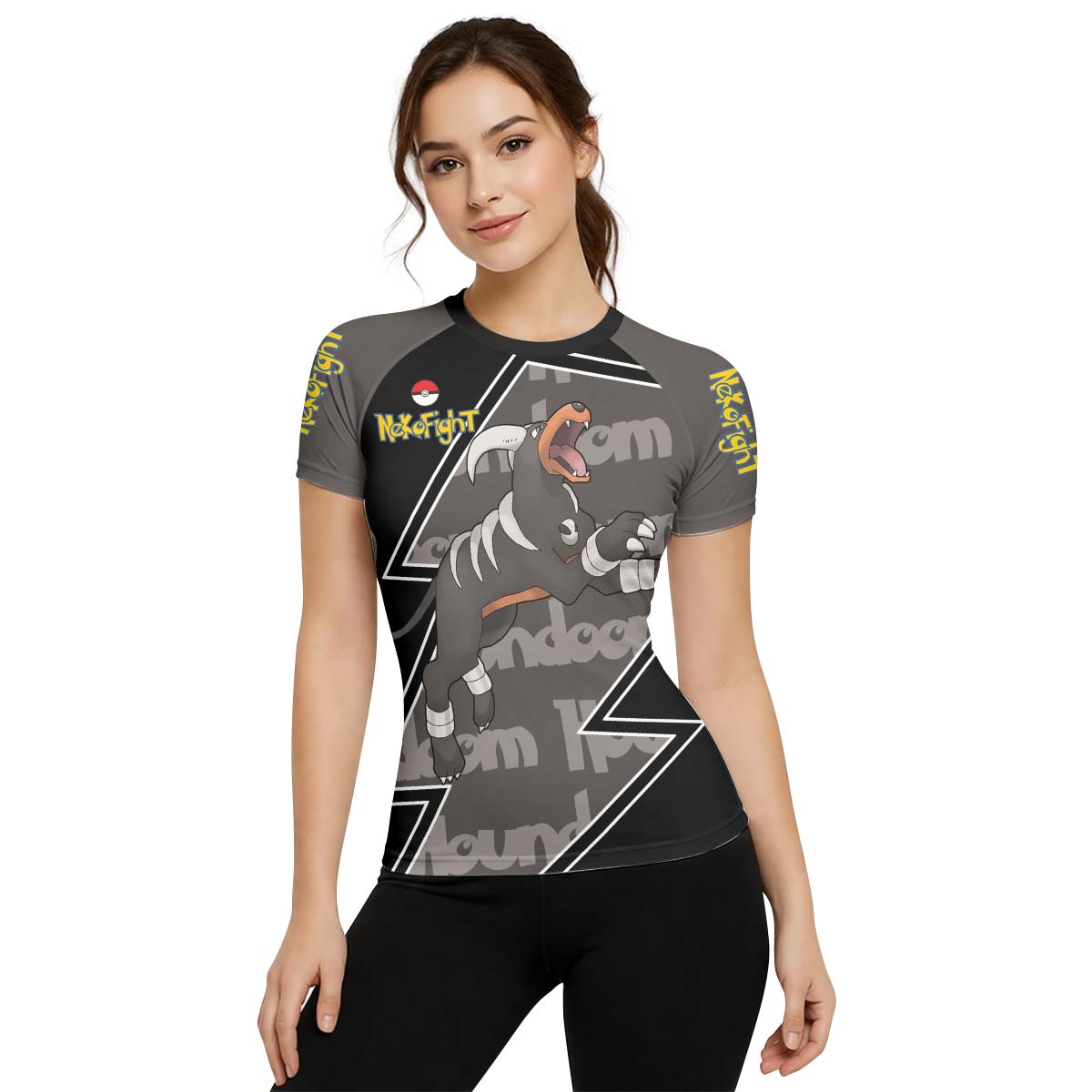 Pokemon Mega Houndoom Rash Guard