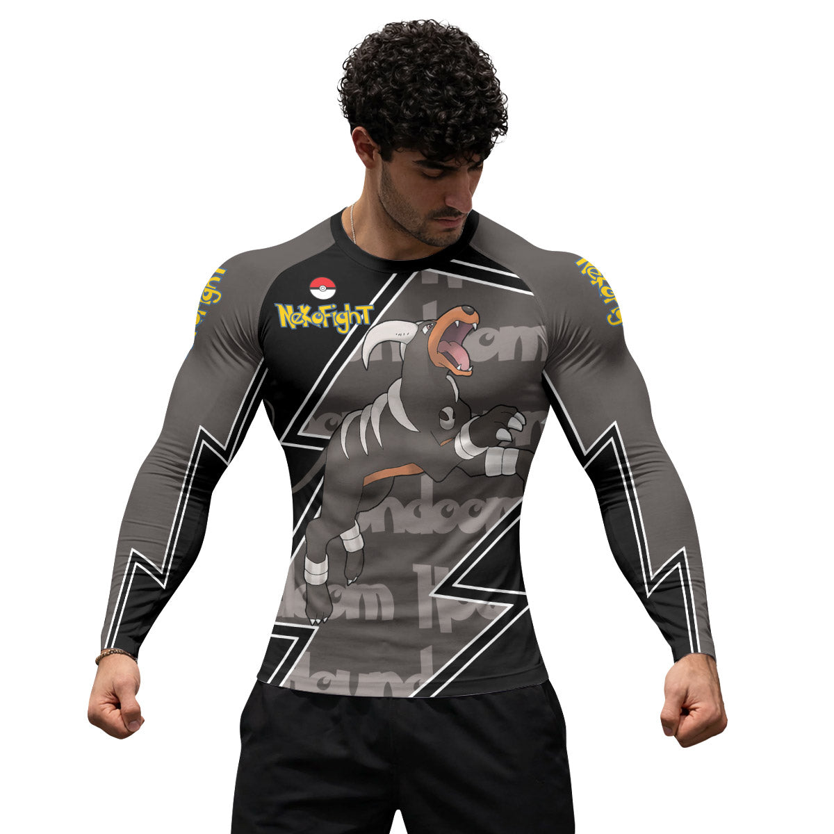 Pokemon Mega Houndoom Rash Guard
