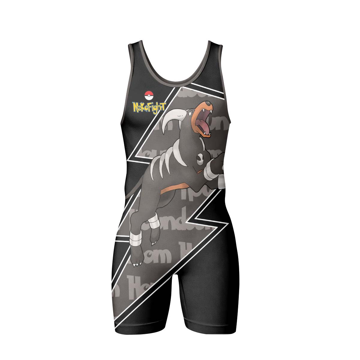Pokemon Mega Houndoom Wrestling Singlet