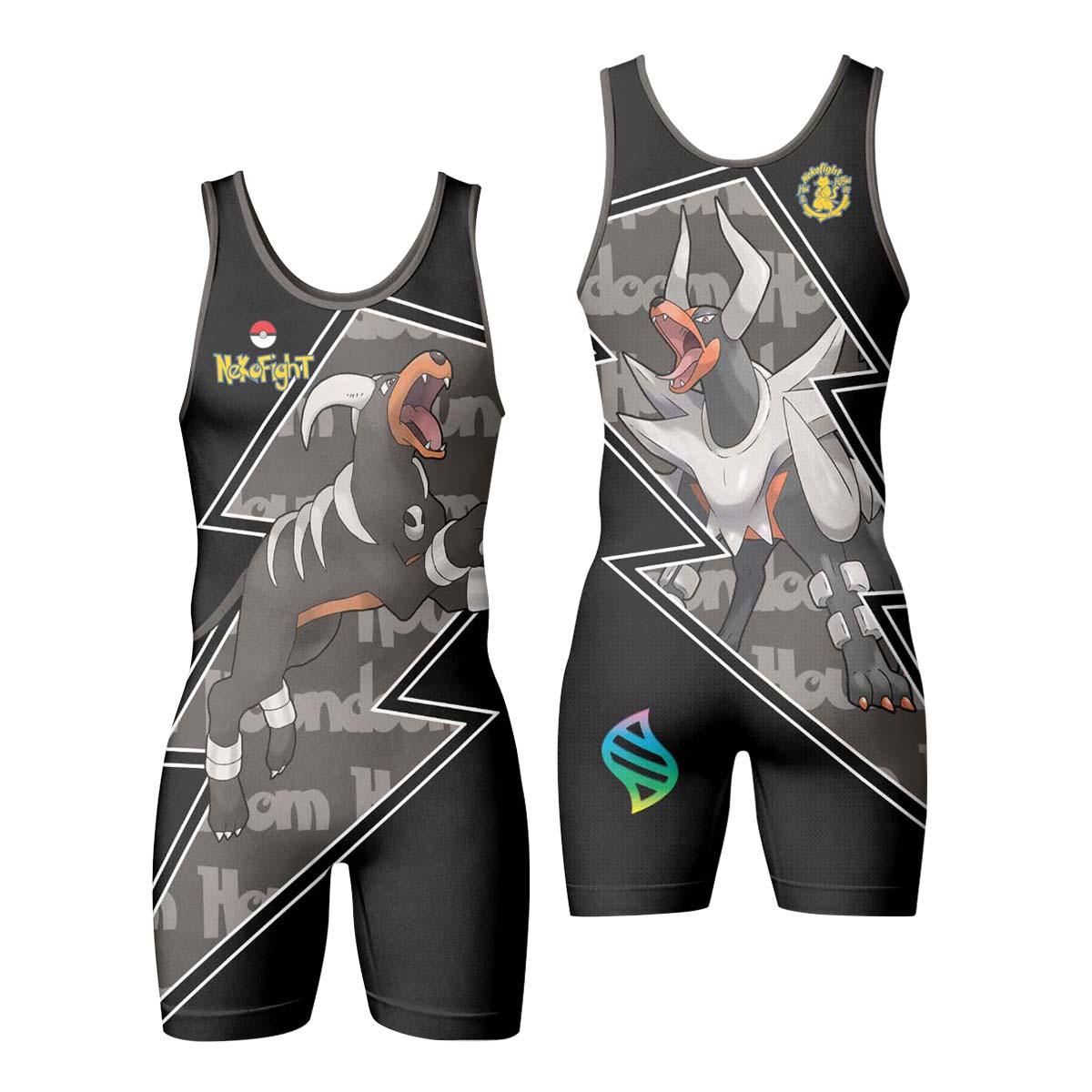 Pokemon Mega Houndoom Wrestling Singlet