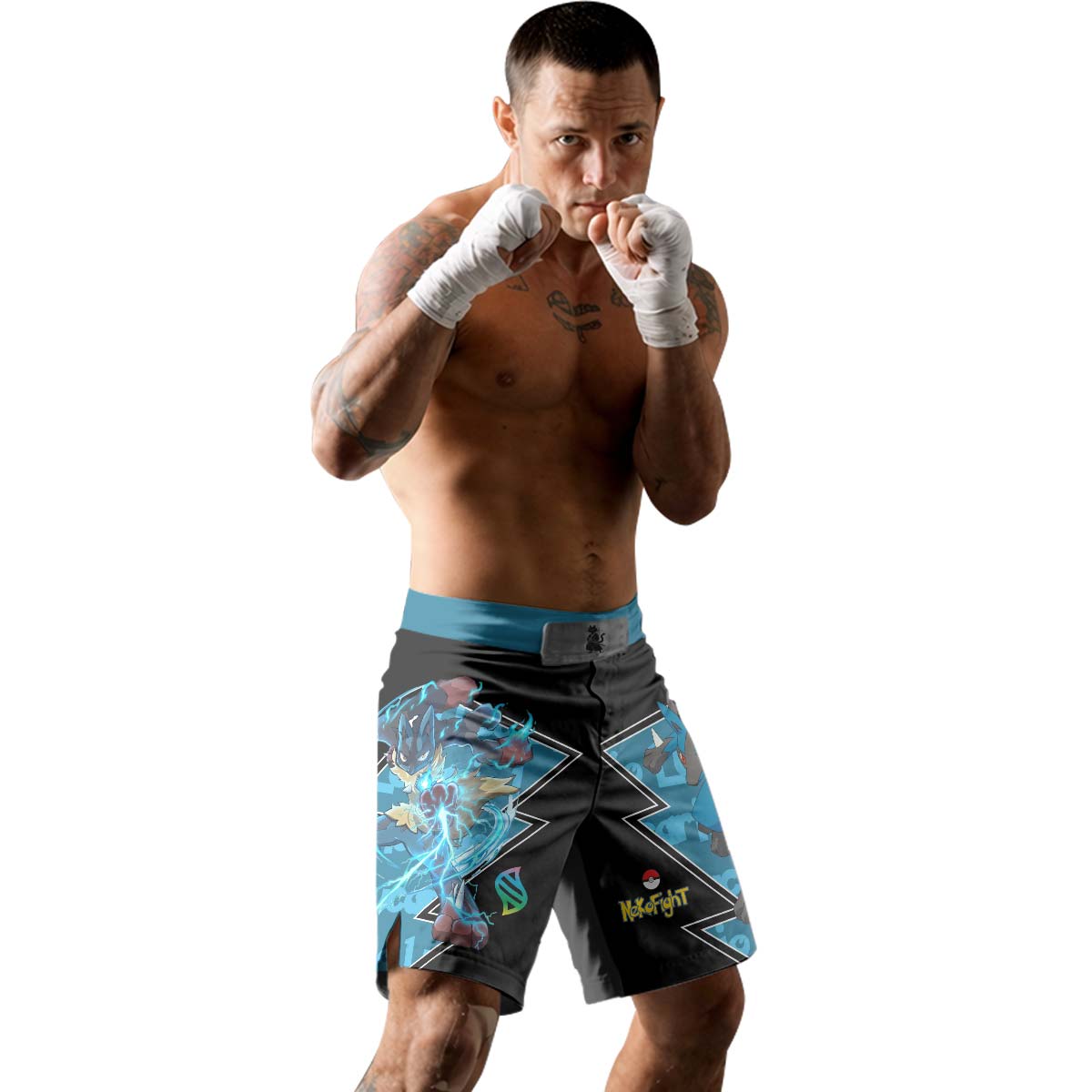 Pokemon Mega Lucario Fight Shorts