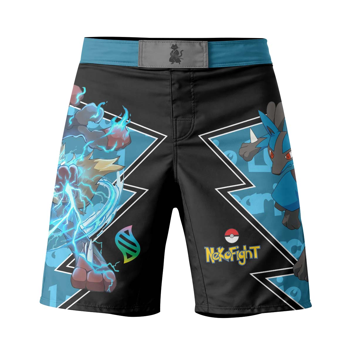 Pokemon Mega Lucario Fight Shorts