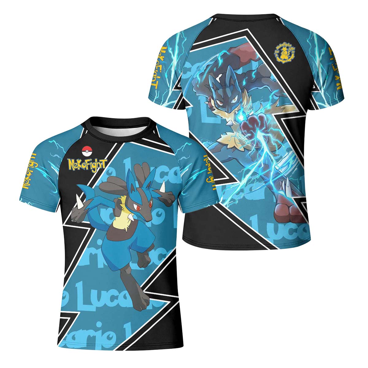 Pokemon Mega Lucario Kid Rash Guard