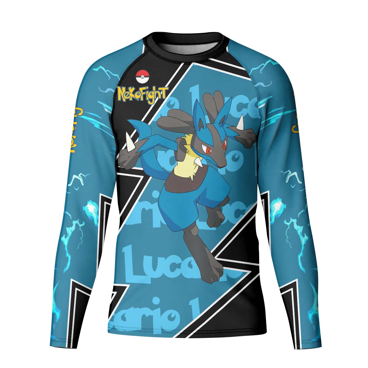 Pokemon Mega Lucario Kid Rash Guard