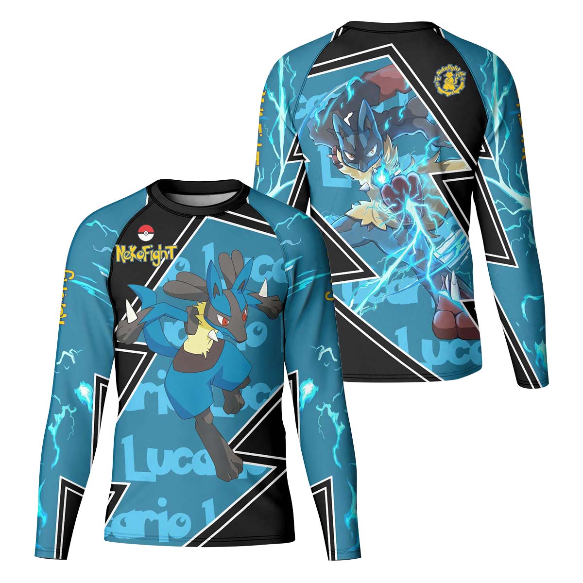 Pokemon Mega Lucario Kid Rash Guard