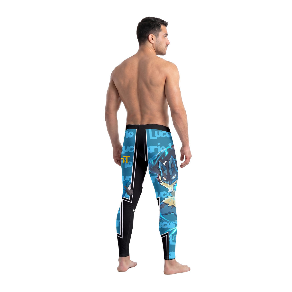  Pokemon Mega Lucario Men's Compression Leggings