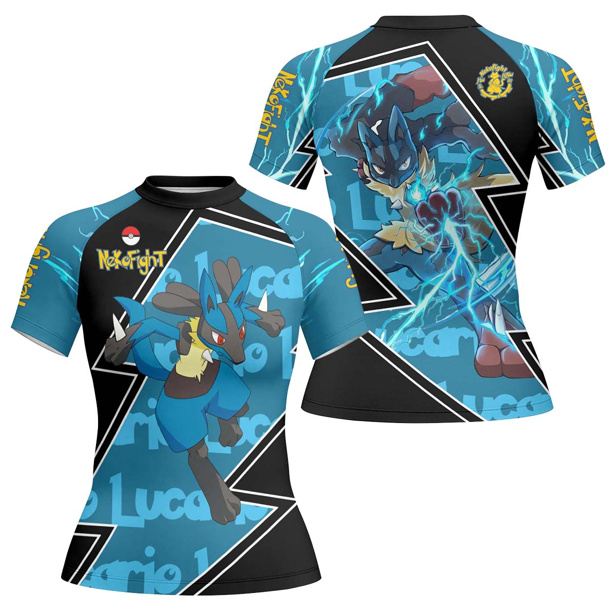 Pokemon Mega Lucario Rash Guard
