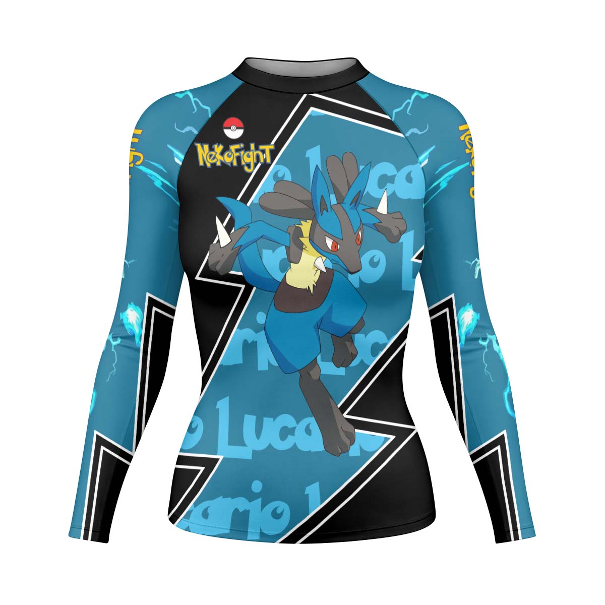 Pokemon Mega Lucario Rash Guard