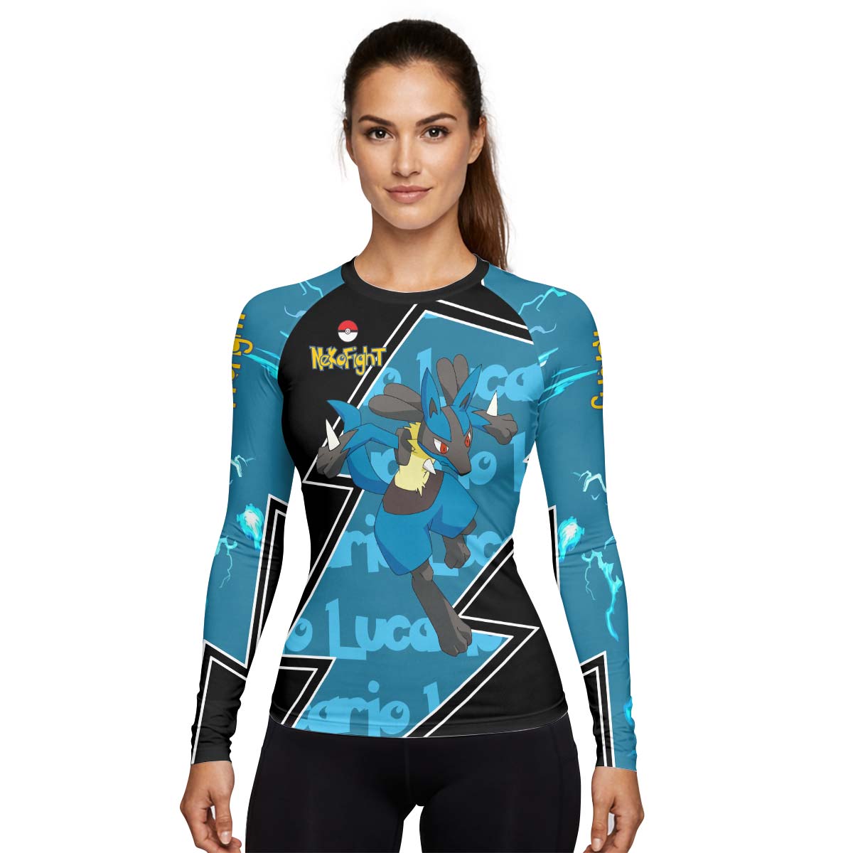 Pokemon Mega Lucario Rash Guard