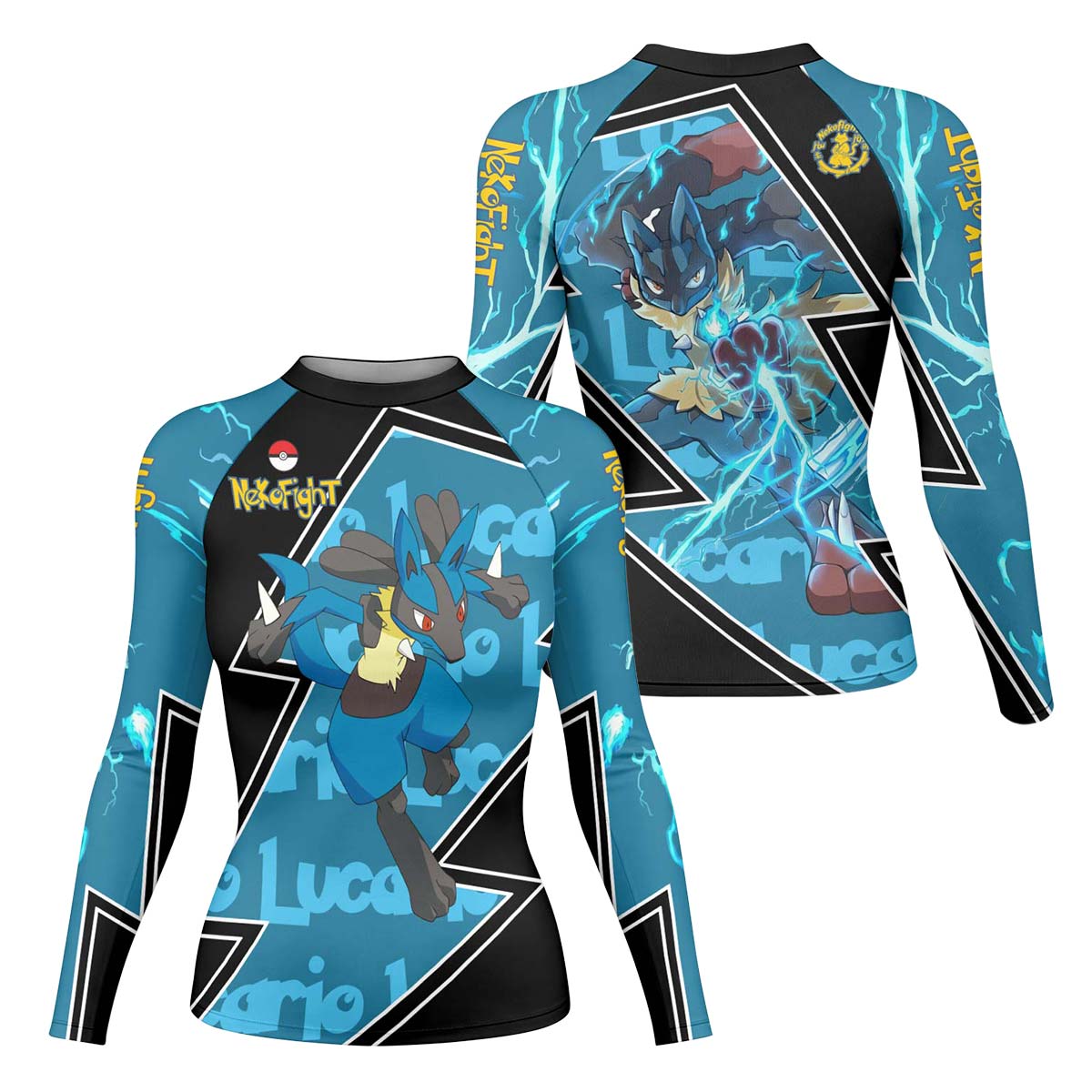 Pokemon Mega Lucario Rash Guard